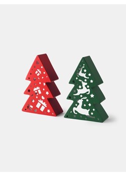 Sinsay - Świąteczne dekoracje stojące z motywem choinki 2 pack - wielobarwny - id: 875FQ-MLC - marki Sinsay - 187225600 Sinsay - Świąteczne dekoracje stojące z motywem choinki 2 pack - wielobarwny ze sklepu Sinsay w kategorii Dekoracje bożonarodzeniowe - zdjęcie 187225600
