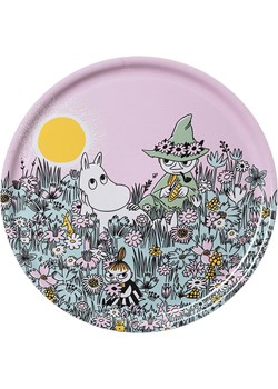 Moomin Talerz &quot;Friends Forever&quot; w kolorze fioletowym ze wzorem do serwowania - Ø 35 cm ze sklepu Limango Polska w kategorii Misy i tace dekoracyjne - zdjęcie 187226701