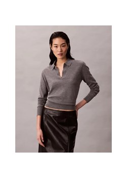 Calvin Klein Sweter | Relaxed fit | z dodatkiem wełny - id: CK255W000163E09 - marki Calvin Klein - 187228064 Calvin Klein Sweter | Relaxed fit | z dodatkiem wełny ze sklepu Gomez Fashion Store w kategorii Swetry damskie - zdjęcie 187228064