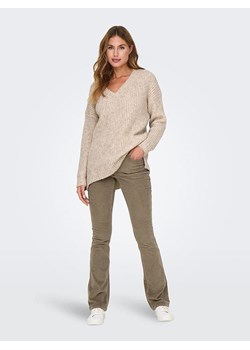 ONLY Spodnie sztruksowe w kolorze jasnobrązowym ze sklepu Limango Polska w kategorii Spodnie damskie - zdjęcie 187228320