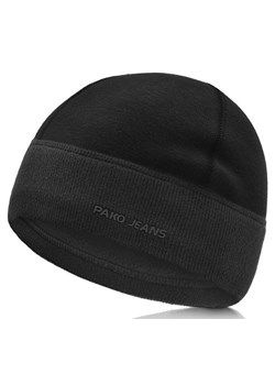 Ciepła, Zimowa Czapka - Podszyta Polarem - Pako Jeans - Czarna CPAPJNSz100cz - id: 24250 - marki Pako Jeans - 187229051 Ciepła, Zimowa Czapka - Podszyta Polarem - Pako Jeans - Czarna CPAPJNSz100cz ze sklepu JegoSzafa.pl w kategorii Czapki zimowe męskie - zdjęcie 187229051
