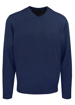 Męski, Bawełniany Sweter w Serek (V-neck) - Adriano Guinari - Granat SWADGaw25NAVYv - id: 24265 - marki Adriano Guinari - 187229082 Męski, Bawełniany Sweter w Serek (V-neck) - Adriano Guinari - Granat SWADGaw25NAVYv ze sklepu JegoSzafa.pl w kategorii Swetry męskie - zdjęcie 187229082
