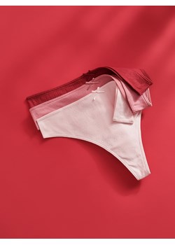 Reserved - Majtki typu stringi 3 pack - czerwony ze sklepu Reserved w kategorii Majtki damskie - zdjęcie 187229200