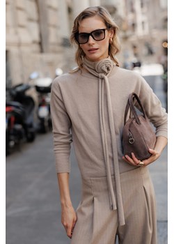 SWETER DAMSKI ROSE MERINO & CASHMERE BEIGE - id: 8321 - marki Jemiol - 187229334 SWETER DAMSKI ROSE MERINO & CASHMERE BEIGE ze sklepu Jemiol w kategorii Swetry damskie - zdjęcie 187229334