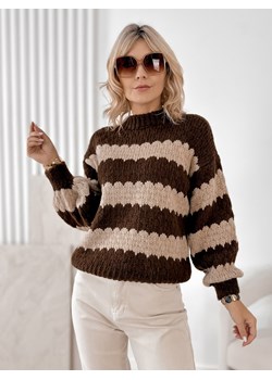 sweter foyle brązowy one size ze sklepu UBRA w kategorii Swetry damskie - zdjęcie 187230213
