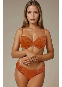 Biustonosz push-up haftowany w kolorze ceglastym Feline, Kolor ceglasty, Rozmiar 70B, Sawren - id: 218223 - marki Sawren - 187230671 Biustonosz push-up haftowany w kolorze ceglastym Feline, Kolor ceglasty, Rozmiar 70B, Sawren ze sklepu Intymna w kategorii Biustonosze - zdjęcie 187230671