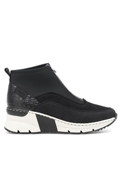 Sneakersy Rieker N6352-00 Czarny - id: 5904862903590 - marki Rieker - 187231773 Sneakersy Rieker N6352-00 Czarny ze sklepu eobuwie.pl w kategorii Botki - zdjęcie 187231773