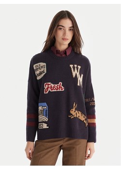 Weekend Max Mara Sweter Pavidi 2525366262 Granatowy Oversize - id: 0000305586377 - marki Max Mara - 187233103 Weekend Max Mara Sweter Pavidi 2525366262 Granatowy Oversize ze sklepu MODIVO w kategorii Swetry damskie - zdjęcie 187233103