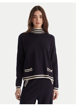 Gaudi Golf 521BD53007 Granatowy Relaxed Fit - id: 0000305608284 - marki Gaudi - 187233170 Gaudi Golf 521BD53007 Granatowy Relaxed Fit ze sklepu MODIVO w kategorii Swetry damskie - zdjęcie 187233170