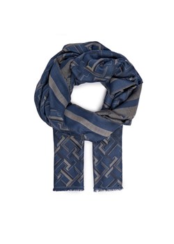 Tommy Hilfiger Szal Distinct Jacquard Scarf AW0AW16372 Niebieski - id: 8720636892979 - marki Tommy Hilfiger - 187233270 Tommy Hilfiger Szal Distinct Jacquard Scarf AW0AW16372 Niebieski ze sklepu MODIVO w kategorii Szaliki i chusty damskie - zdjęcie 187233270
