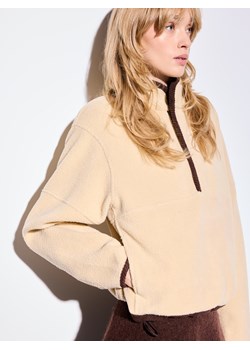 Mohito - Bluza polarowa - beżowy ze sklepu Mohito w kategorii Bluzy damskie - zdjęcie 187235094