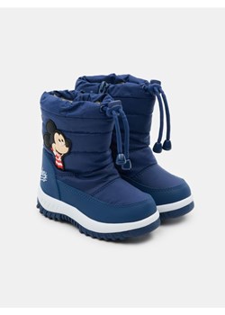 Sinsay - Śniegowce z wełnianą wyściółką z aplikacją 3D Mickey Mouse - granatowy - id: 608GE-59X - marki Sinsay - 187236254 Sinsay - Śniegowce z wełnianą wyściółką z aplikacją 3D Mickey Mouse - granatowy ze sklepu Sinsay w kategorii Buty zimowe dziecięce - zdjęcie 187236254