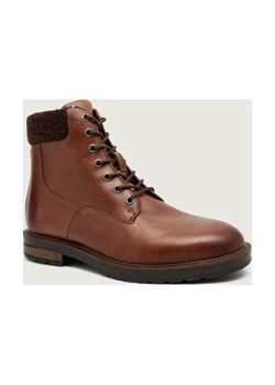 Tommy Hilfiger Skórzane buty wysokie | shearling - id: TH255M000158J48 - marki Tommy Hilfiger - 187236571 Tommy Hilfiger Skórzane buty wysokie | shearling ze sklepu Gomez Fashion Store w kategorii Buty zimowe męskie - zdjęcie 187236571