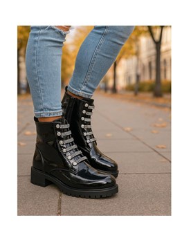 Czarne lśniące botki workery /F3-2 18386 W484/ - id: 33320 - marki Pantofelek24.pl - 187238341 Czarne lśniące botki workery /F3-2 18386 W484/ ze sklepu Pantofelek24.pl w kategorii Botki - zdjęcie 187238341