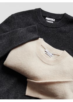 Reserved - Sweter z wełną i dodatkiem kaszmiru - beżowy ze sklepu Reserved w kategorii Swetry damskie - zdjęcie 187238452