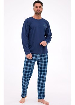 Bawełniana piżama męska North 124, Kolor granatowy-kratka, Rozmiar XL, Cornette ze sklepu Primodo w kategorii Piżamy męskie - zdjęcie 187238524
