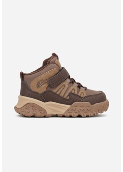 Brązowe Ocieplone Botki Sportowe Stylizowane na Sneakersy Mevinadea - id: 401241 - marki born2be - 187240214 Brązowe Ocieplone Botki Sportowe Stylizowane na Sneakersy Mevinadea ze sklepu born2be.pl w kategorii Buty zimowe dziecięce - zdjęcie 187240214