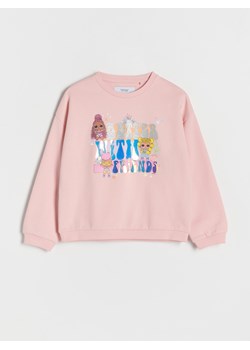 Reserved - Bawełniana bluza L.O.L. Surprise - pastelowy róż ze sklepu Reserved w kategorii Bluzy dziewczęce - zdjęcie 187240762
