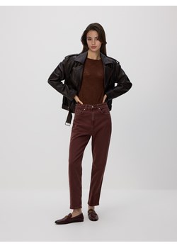 Reserved - Jeansy mom fit - brązowy - id: 555GE-92J - marki Reserved - 187240854 Reserved - Jeansy mom fit - brązowy ze sklepu Reserved w kategorii Jeansy damskie - zdjęcie 187240854