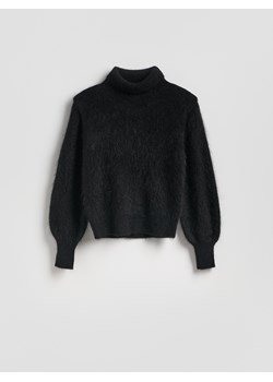 Reserved - Sweter z moherem - czarny - id: 663IG-99X - marki Reserved - 187240931 Reserved - Sweter z moherem - czarny ze sklepu Reserved w kategorii Swetry damskie - zdjęcie 187240931