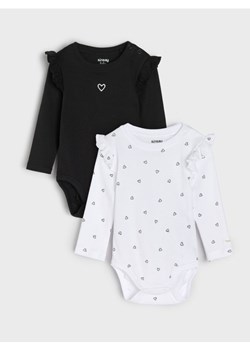 Sinsay - Bawełniane body 2 pack - kremowy - id: 074AN-01X - marki Sinsay - 187241471 Sinsay - Bawełniane body 2 pack - kremowy ze sklepu Sinsay w kategorii Body niemowlęce - zdjęcie 187241471