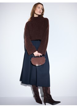 Mohito - Spódnica midi - granatowy - id: 430HE-95X - marki Mohito - 187241852 Mohito - Spódnica midi - granatowy ze sklepu Mohito w kategorii Spódnice - zdjęcie 187241852