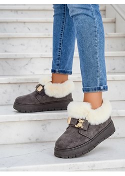 Royalfashion Krótkie buty a'la śniegowce damskie Dobis ze sklepu royalfashion.pl w kategorii Śniegowce damskie - zdjęcie 187242182