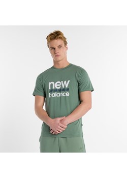 Koszulka męska New Balance MT51940DKJ – zielona ze sklepu New Balance Poland w kategorii T-shirty męskie - zdjęcie 187243660