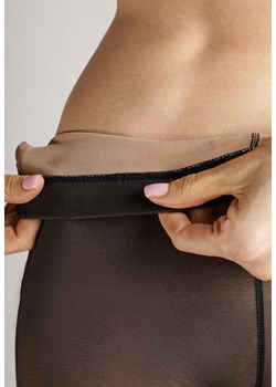 Czarne Ocieplane Rajstopy Linefra ze sklepu born2be.pl w kategorii Rajstopy - zdjęcie 187244680