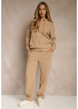 Ciemnobeżowy 2-częściowy Komplet Dresowy z Bluzą i Spodniami Orifira ze sklepu renee.pl w kategorii Dresy damskie - zdjęcie 187244694