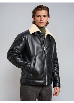 Sinsay - Kurtka biker z imitacji skóry - czarny - id: 296EU-99X - marki Sinsay - 187246113 Sinsay - Kurtka biker z imitacji skóry - czarny ze sklepu Sinsay w kategorii Kurtki męskie - zdjęcie 187246113