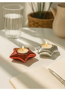 Sinsay - Zestaw świątecznych świeczników ceramicznych w kształcie gwiazdki i choinki 2 pack - wielobarwny - id: 760FQ-MLC - marki Sinsay - 187247202 Sinsay - Zestaw świątecznych świeczników ceramicznych w kształcie gwiazdki i choinki 2 pack - wielobarwny ze sklepu Sinsay w kategorii Dekoracje bożonarodzeniowe - zdjęcie 187247202