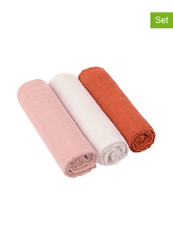 Lässig Muślinowy otulacz-kocyk (3 szt.) w kolorze pudrowym, kremowym i ceglanym ze sklepu Limango Polska w kategorii Tekstylia - zdjęcie 187247253