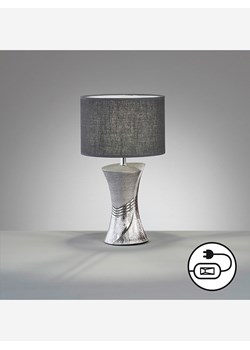 FISCHER & HONSEL Lampa stołowa "Louis" w kolorze srebrno-szarym - wys. 44 x Ø 25 cm - id: 15541262 - marki Fischer Honsel - 187247361 FISCHER & HONSEL Lampa stołowa "Louis" w kolorze srebrno-szarym - wys. 44 x Ø 25 cm ze sklepu Limango Polska w kategorii Oświetlenie - zdjęcie 187247361