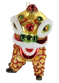 Kersten Bombka &apos;&apos;Chinese Lion&apos;&apos; w kolorze złotym - wys. 11 cm ze sklepu Limango Polska w kategorii Dekoracje bożonarodzeniowe - zdjęcie 187247430