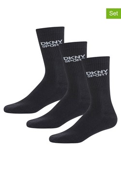 DKNY Skarpety (3 pary) w kolorze czarnym ze sklepu Limango Polska w kategorii Skarpetki męskie - zdjęcie 187247551