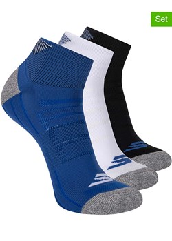 Skechers Skarpety (3 pary) w kolorze białym, czarnym i niebieskim - id: 17723014 - marki Skechers - 187247794 Skechers Skarpety (3 pary) w kolorze białym, czarnym i niebieskim ze sklepu Limango Polska w kategorii Skarpetki męskie - zdjęcie 187247794