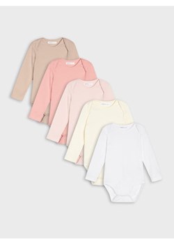 Sinsay - Bawełniane body 5-pack - biały - id: 205FT-00X - marki Sinsay - 187250391 Sinsay - Bawełniane body 5-pack - biały ze sklepu Sinsay w kategorii Body niemowlęce - zdjęcie 187250391