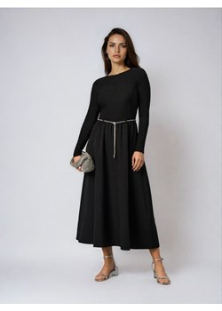 Sinsay - Sukienka z paskiem - czarny - id: 703FI-99X - marki Sinsay - 187250402 Sinsay - Sukienka z paskiem - czarny ze sklepu Sinsay w kategorii Sukienki - zdjęcie 187250402