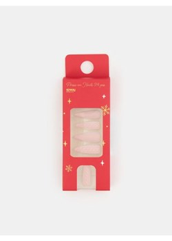 Sinsay - Sztuczne paznokcie z ozdobnym brokatem - różowy - id: 844GE-03X - marki Sinsay - 187250403 Sinsay - Sztuczne paznokcie z ozdobnym brokatem - różowy ze sklepu Sinsay w kategorii Sztuczne paznokcie - zdjęcie 187250403