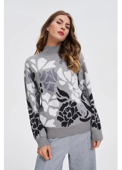 Sweter z golfem szary ze sklepu Moodo.pl w kategorii Swetry damskie - zdjęcie 187250474