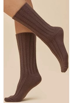 Wełniane skarpetki damskie kakao SW069, Kolor kakao, Rozmiar 35-38, Gabriella ze sklepu Primodo w kategorii Skarpetki damskie - zdjęcie 187250911