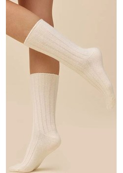 Wełniane skarpetki damskie kremowe SW069, Kolor kremowy, Rozmiar 35-38, Gabriella ze sklepu Primodo w kategorii Skarpetki damskie - zdjęcie 187250912