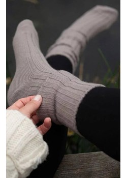 Wełniane skarpetki damskie latte SW069, Kolor latte, Rozmiar 35-38, Gabriella ze sklepu Primodo w kategorii Skarpetki damskie - zdjęcie 187250913