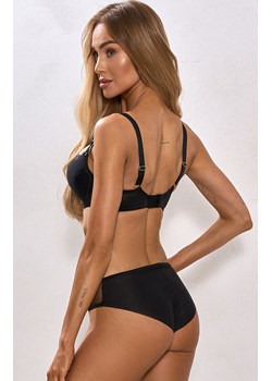 Biustonosz usztywniany z ozdobnym łańcuszkiem Gold Rush, Kolor czarny, Rozmiar 65D, Róża ze sklepu Primodo w kategorii Biustonosze - zdjęcie 187250934