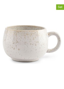 Salt and Pepper Kubki (4 szt.) &quot;Curvy&quot; w kolorze biało-beżowym - 300 ml ze sklepu Limango Polska w kategorii Naczynia - zdjęcie 187251592
