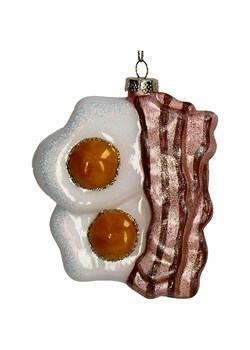 Kersten Ozdoba choinkowa &quot;Egg Bacon&quot; ze wzorem - wys. 10 cm ze sklepu Limango Polska w kategorii Dekoracje bożonarodzeniowe - zdjęcie 187252341