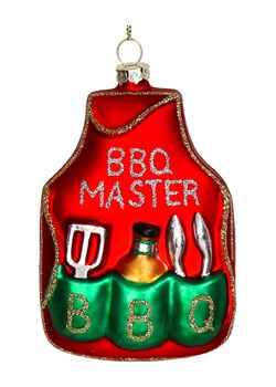 Kersten Ozdoba choinkowa &quot;Barbecue Apron&quot; w kolorze czerwonym - wys. 11 cm ze sklepu Limango Polska w kategorii Dekoracje bożonarodzeniowe - zdjęcie 187252380
