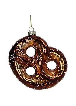 Kersten Ozdoba choinkowa &quot;Pretzel&quot; w kolorze brązowym - wys. 12,3 cm ze sklepu Limango Polska w kategorii Dekoracje bożonarodzeniowe - zdjęcie 187252471