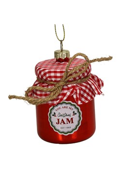 Kersten Ozdoba choinkowa "Christmas Jam" w kolorze czerwonym - wys. 9,5 cm - id: 17896731 - marki Kersten - 187252474 Kersten Ozdoba choinkowa "Christmas Jam" w kolorze czerwonym - wys. 9,5 cm ze sklepu Limango Polska w kategorii Dekoracje bożonarodzeniowe - zdjęcie 187252474